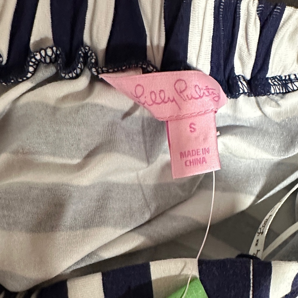 *LILLY PULITZER* Navy x White Striped Sleeveless Emmett Maxi Dress NWT Size S - Picture 11 of 14